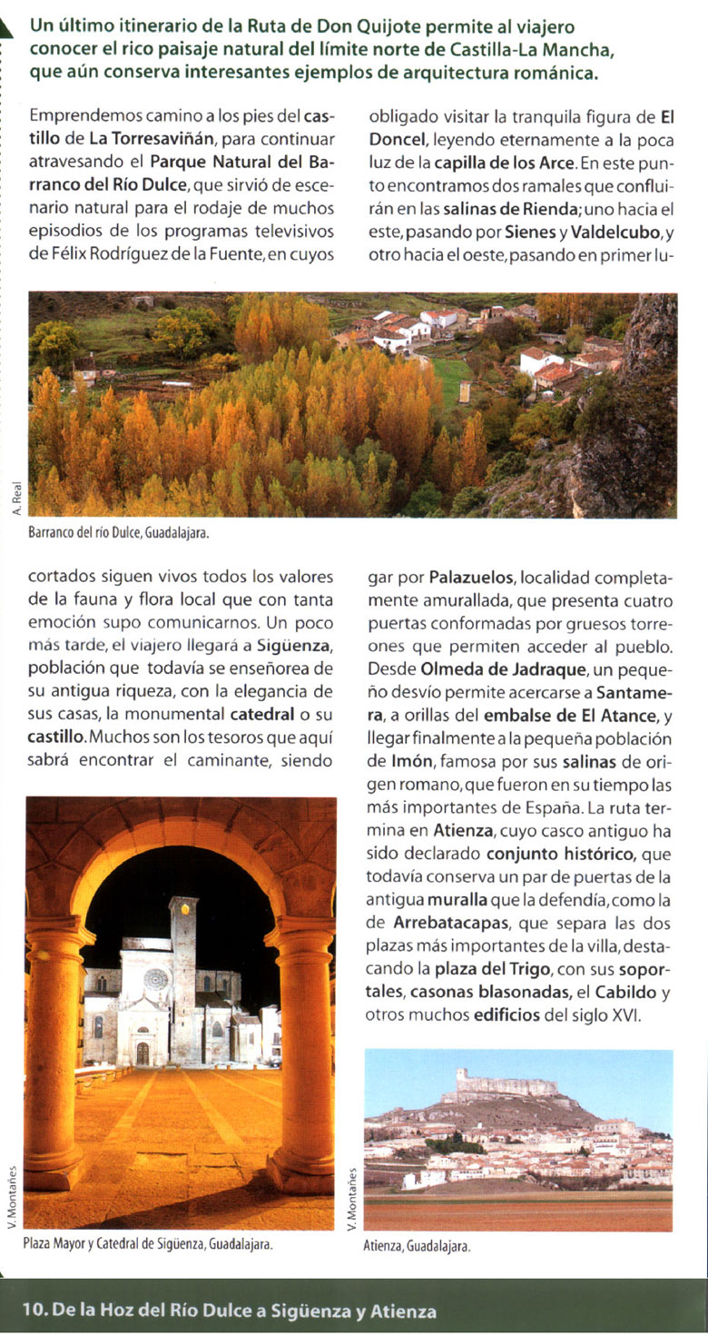 De la hoz del rio Dulce a Sig�enza y Atienza